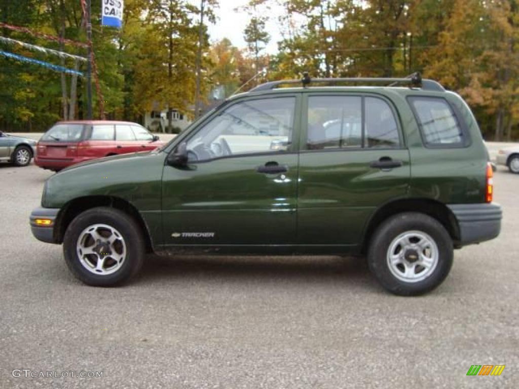 1999 Tracker 4x4 - Medium Green Metallic / Medium Gray photo #7