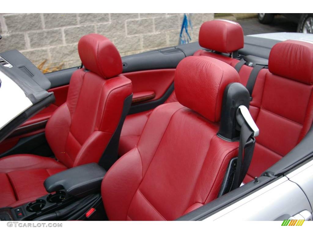 2001 3 Series 330i Convertible - Titanium Silver Metallic / Tanin Red photo #10