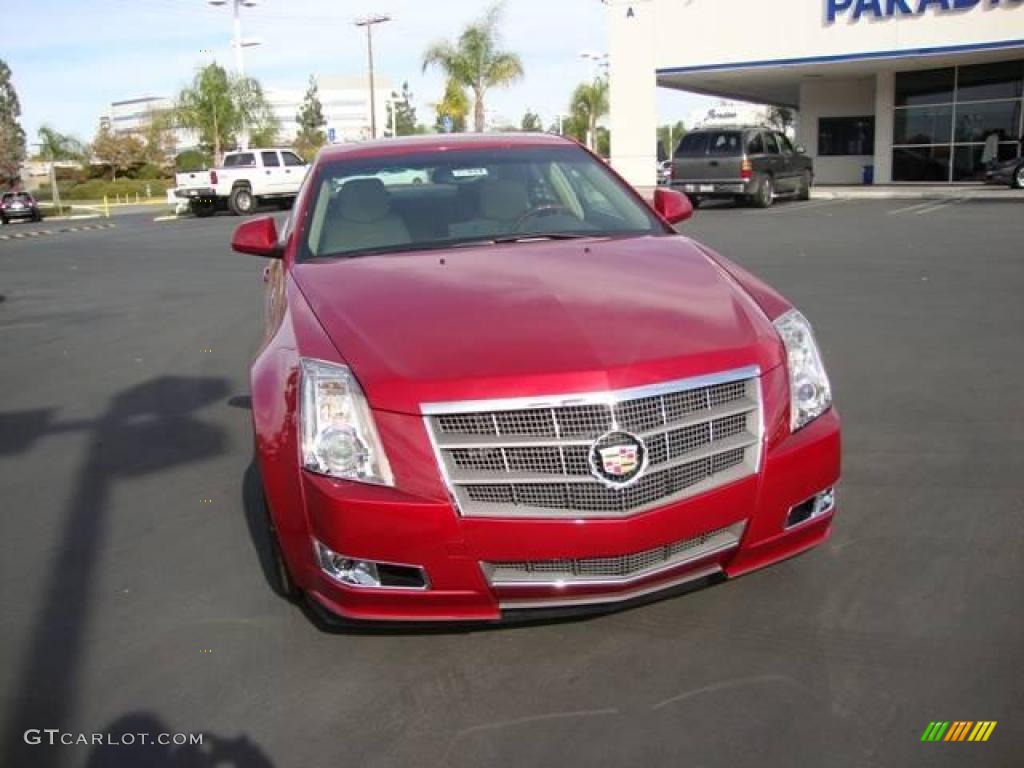 2010 CTS 3.6 Sedan - Crystal Red Tintcoat / Cashmere/Cocoa photo #2