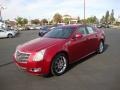 2010 Crystal Red Tintcoat Cadillac CTS 3.6 Sedan  photo #3