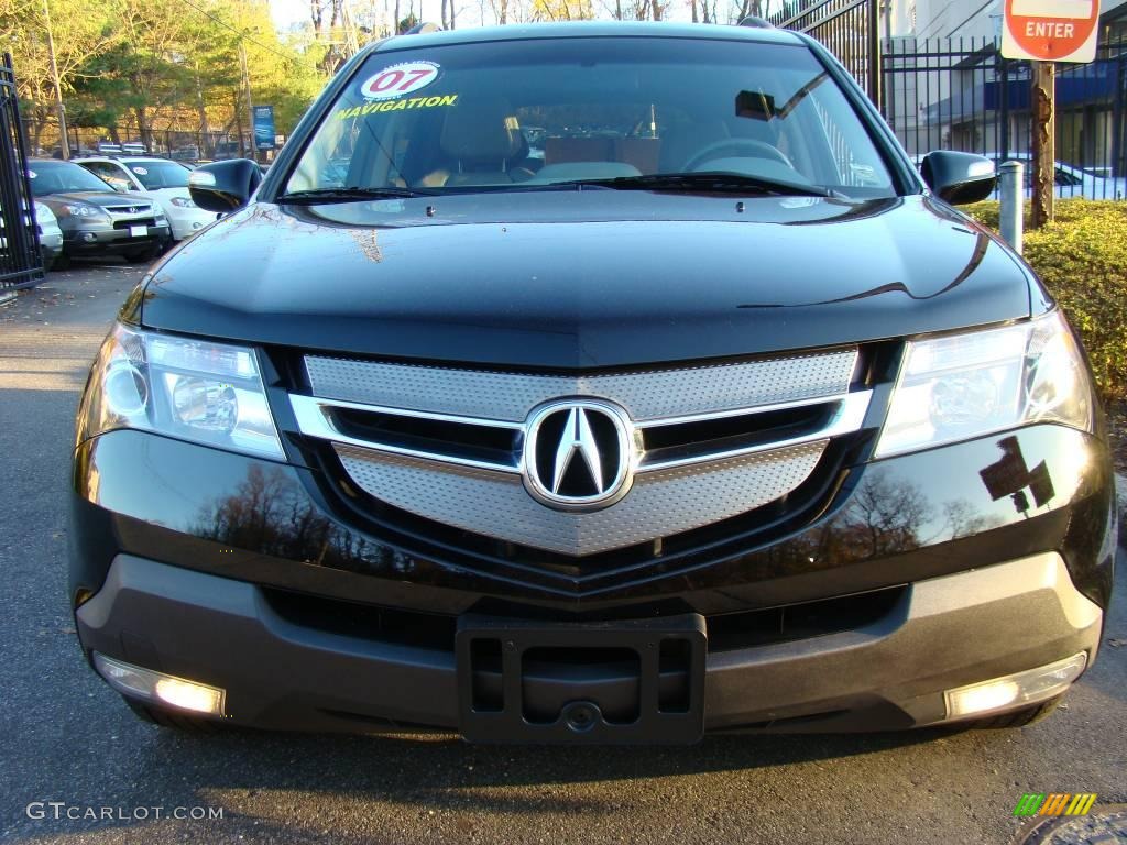 2007 MDX Technology - Formal Black Pearl / Taupe photo #2