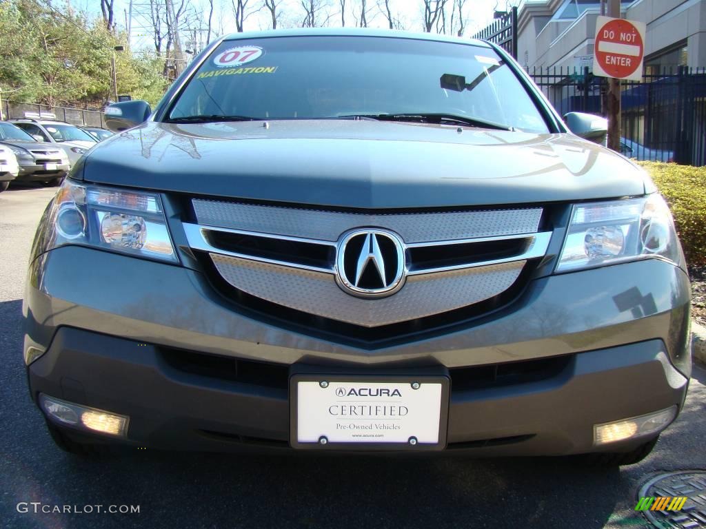 2007 MDX Technology - Nimbus Gray Metallic / Ebony photo #2