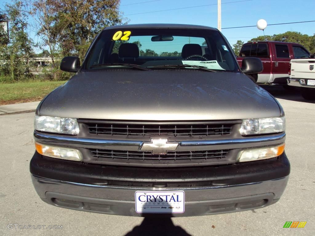 2002 Silverado 1500 LS Regular Cab - Light Pewter Metallic / Graphite Gray photo #11