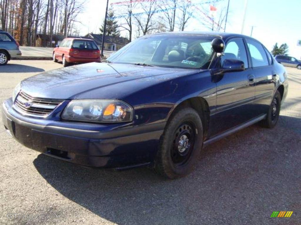 2001 Impala Police - Navy Blue Metallic / Regal Blue photo #7