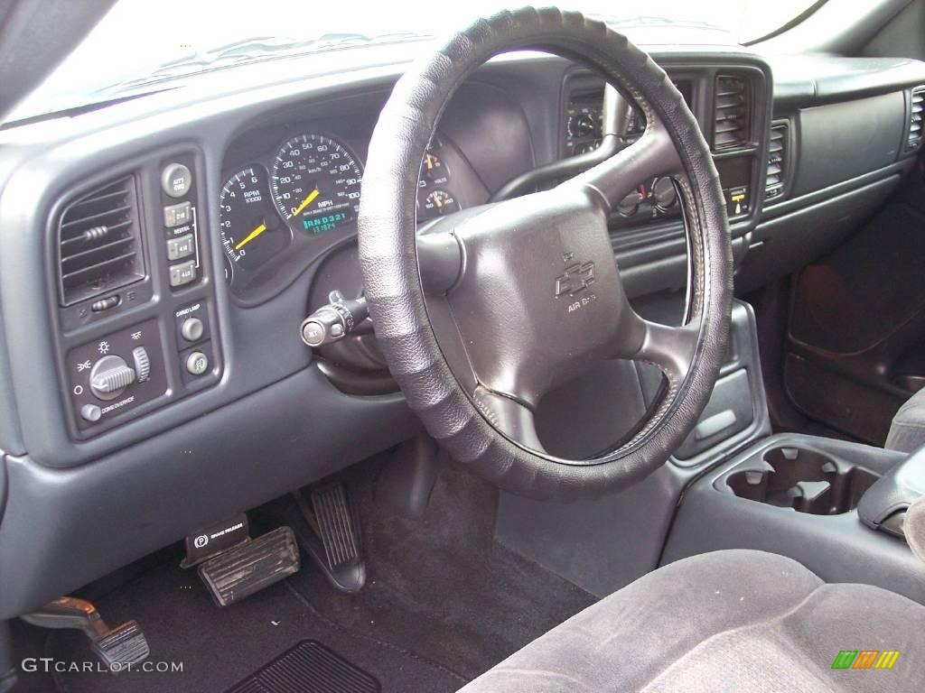 2001 Silverado 1500 LS Extended Cab 4x4 - Medium Charcoal Gray Metallic / Medium Gray photo #23