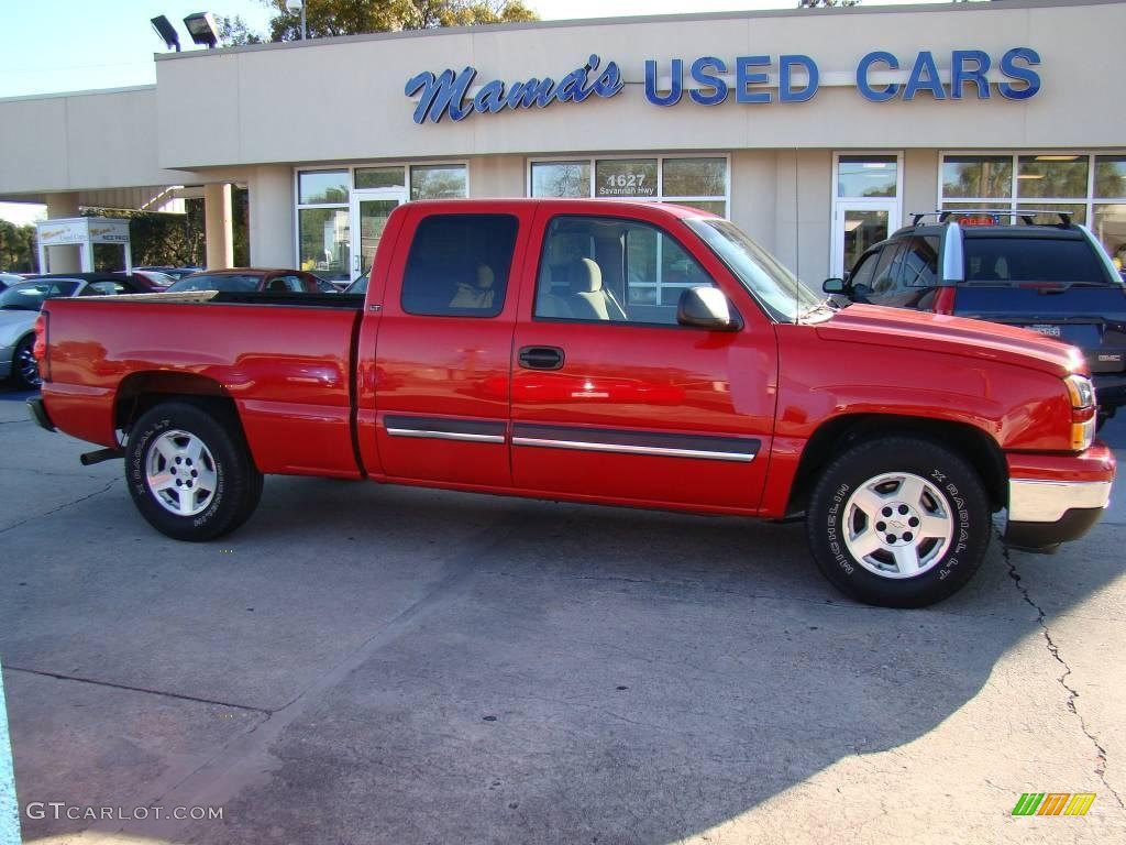 2006 Silverado 1500 LT Extended Cab - Victory Red / Tan photo #1