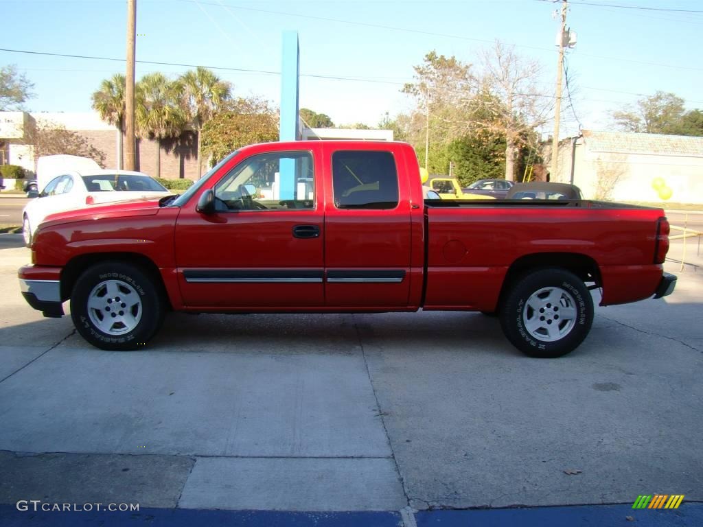 2006 Silverado 1500 LT Extended Cab - Victory Red / Tan photo #5