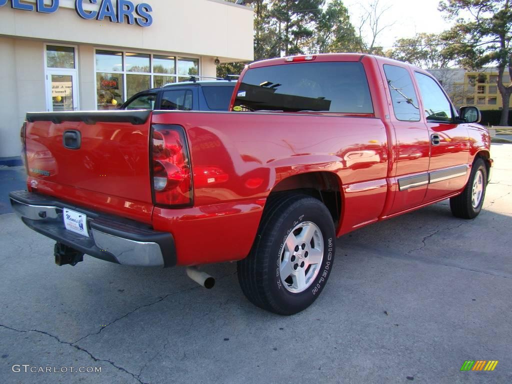 2006 Silverado 1500 LT Extended Cab - Victory Red / Tan photo #8