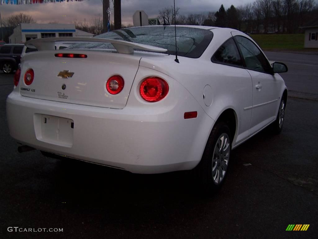 2009 Cobalt LS Coupe - Summit White / Gray photo #34