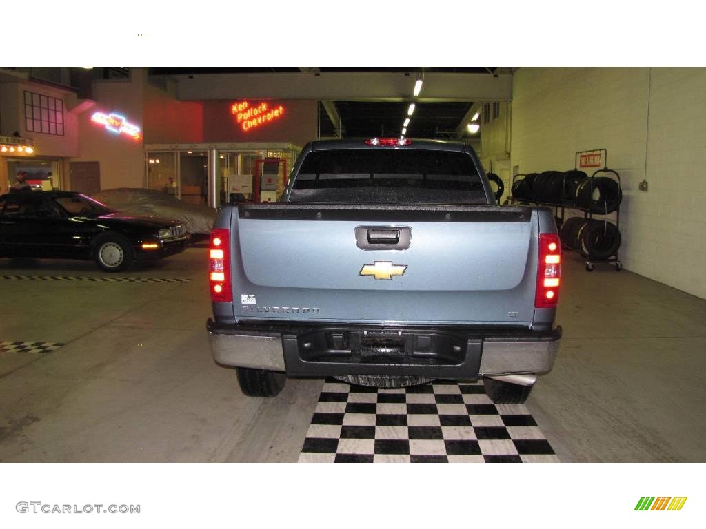 2009 Silverado 1500 LT Crew Cab 4x4 - Blue Granite Metallic / Dark Titanium photo #6