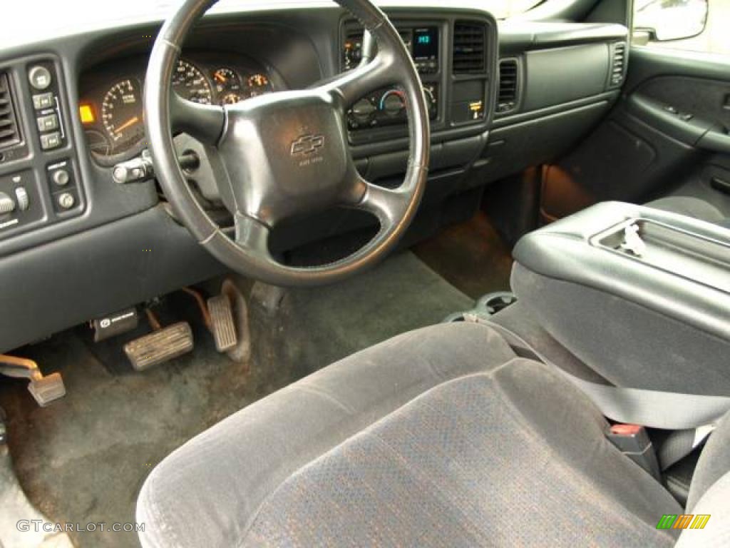 2002 Silverado 1500 LS Extended Cab 4x4 - Indigo Blue Metallic / Graphite Gray photo #8