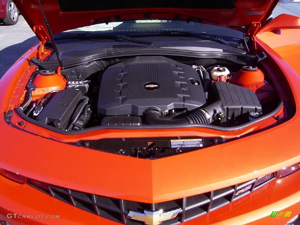 2010 Camaro LT/RS Coupe - Inferno Orange Metallic / Black photo #16