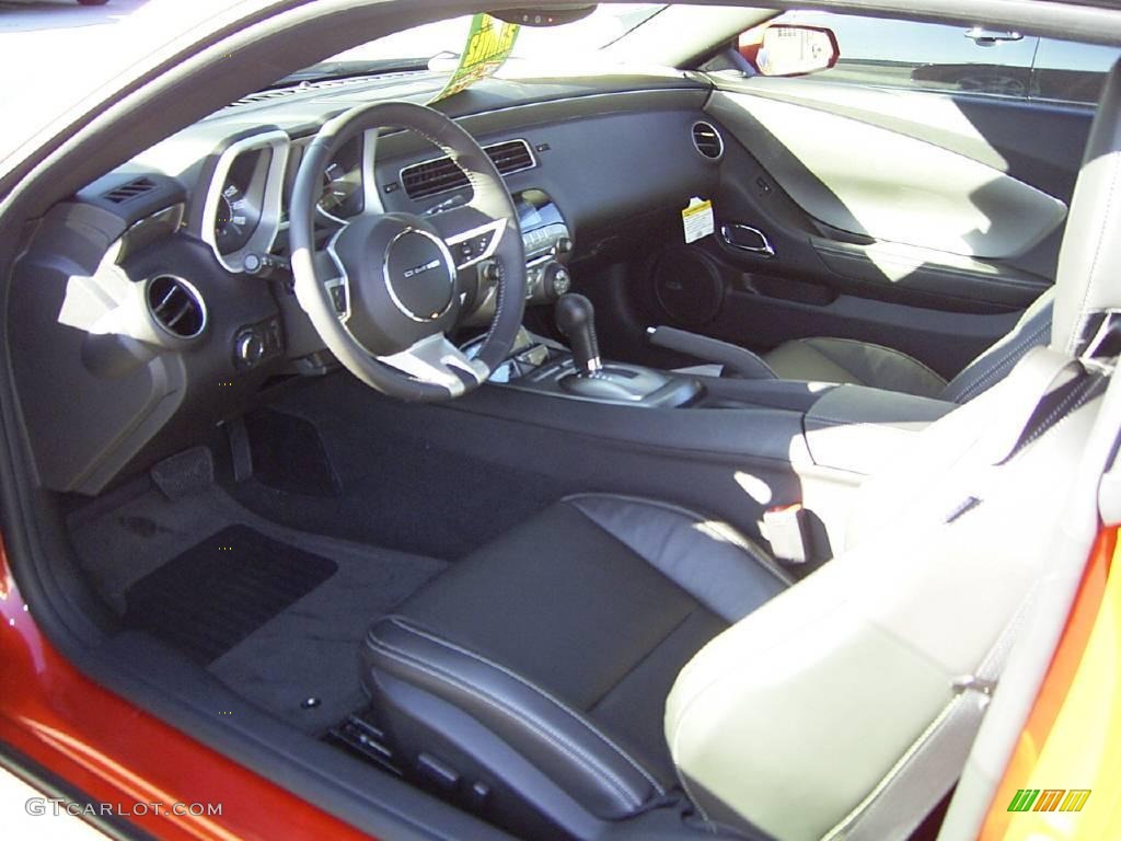 2010 Camaro LT/RS Coupe - Inferno Orange Metallic / Black photo #24