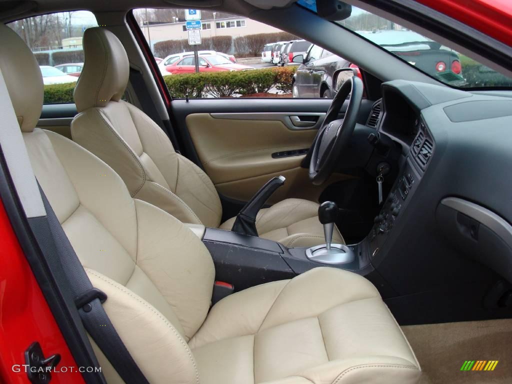 2004 S60 R AWD - Ruby Red Metallic / Gobi Sand R Metallic photo #15