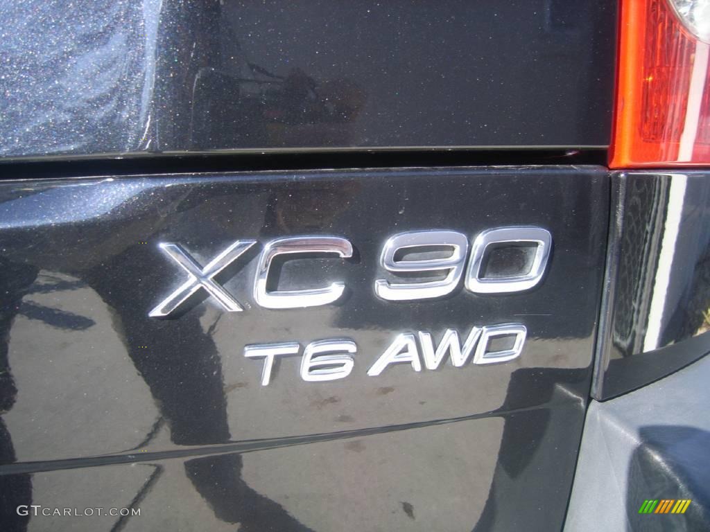 2004 XC90 T6 AWD - Black / Taupe/Light Taupe photo #6
