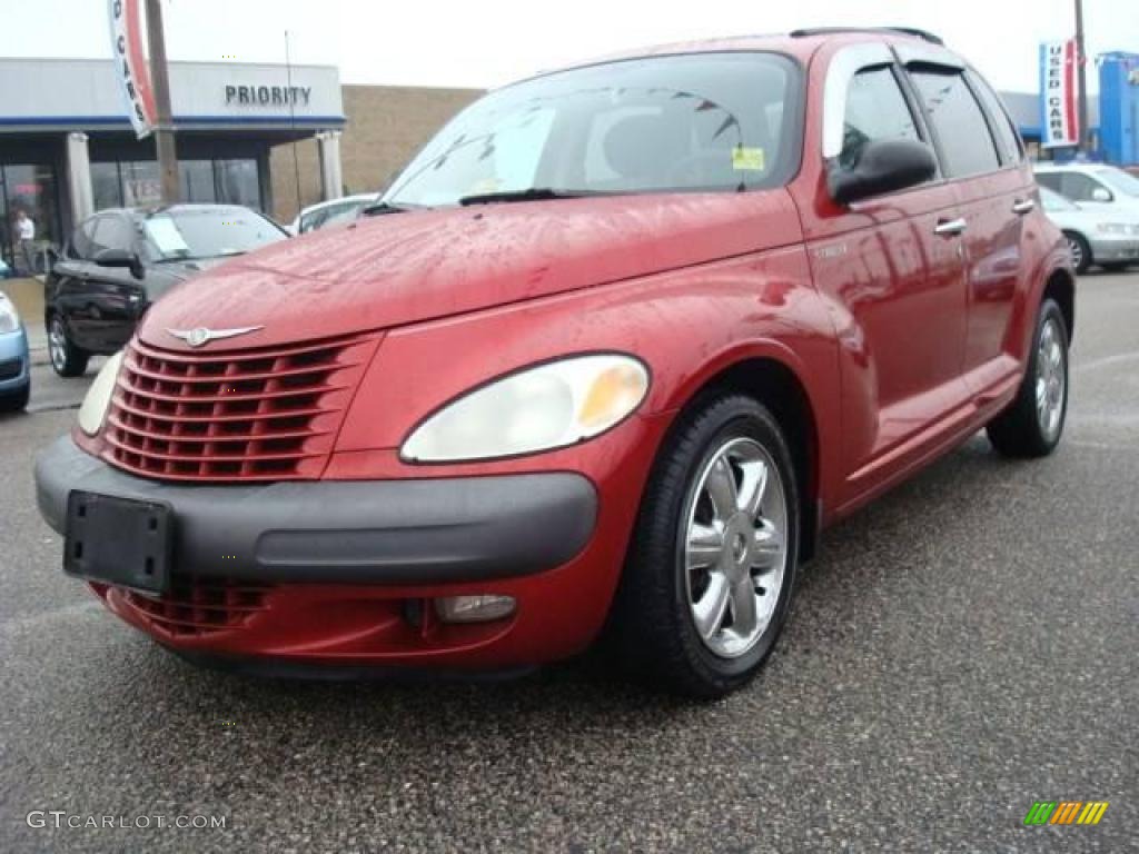 2002 PT Cruiser Limited - Inferno Red Pearlcoat / Taupe photo #1