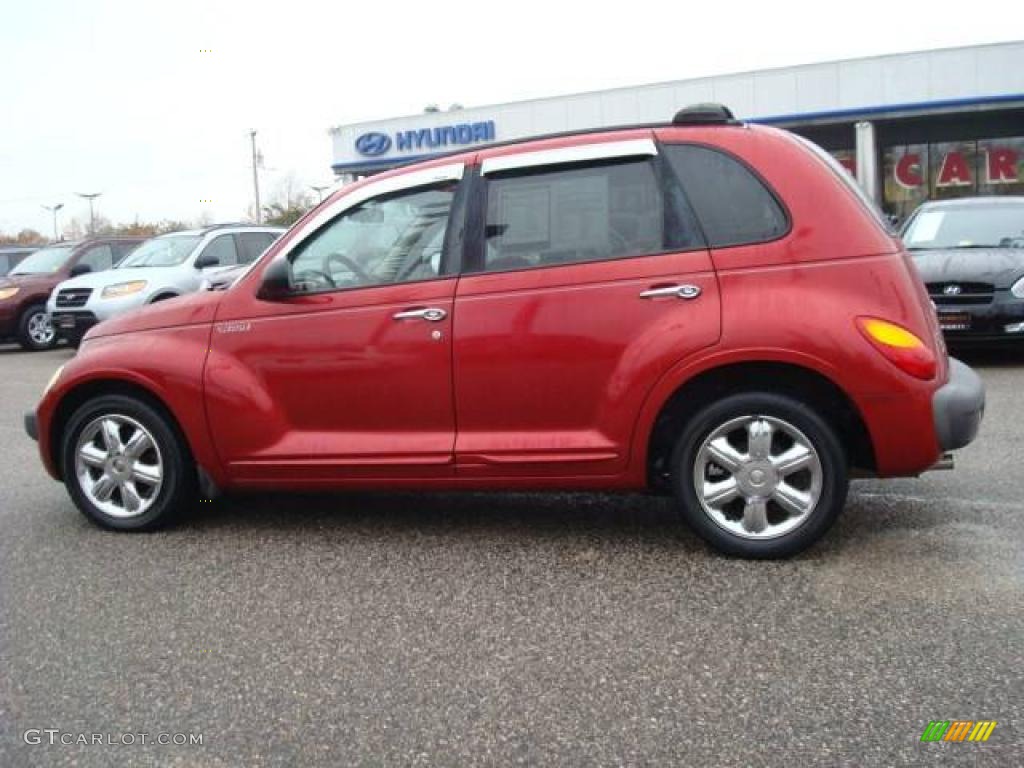 2002 PT Cruiser Limited - Inferno Red Pearlcoat / Taupe photo #3