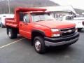 Victory Red - Silverado 3500HD Regular Cab Chassis Dump Truck Photo No. 3