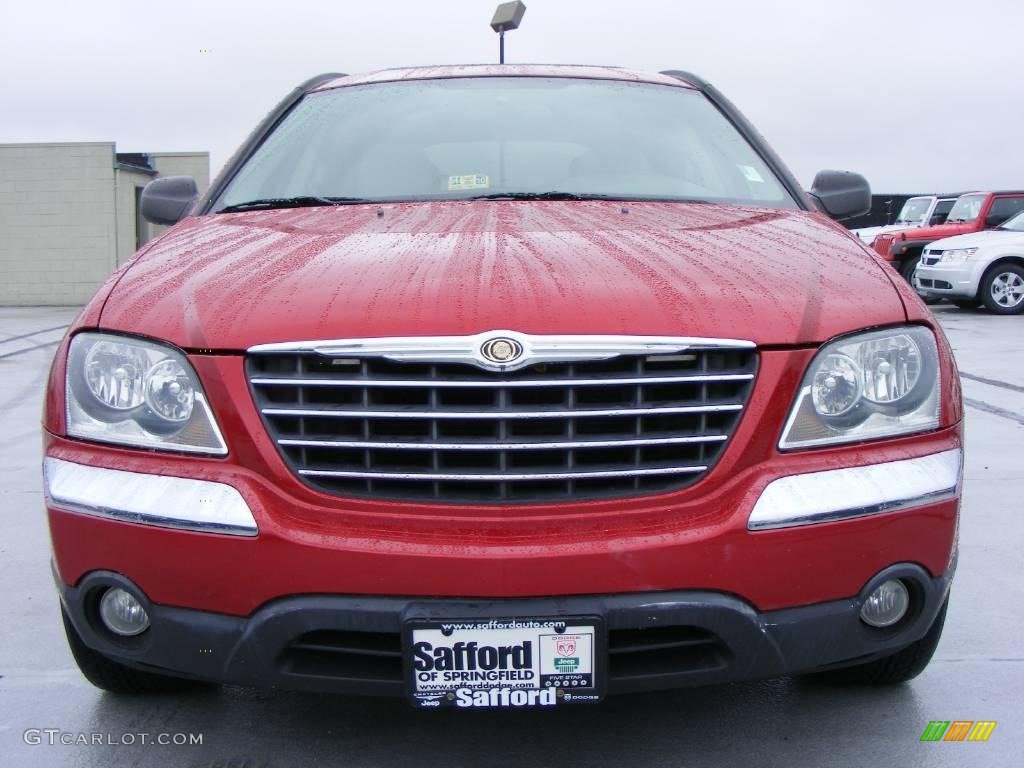 2005 Pacifica Touring AWD - Inferno Red Crystal Pearl / Light Taupe photo #20