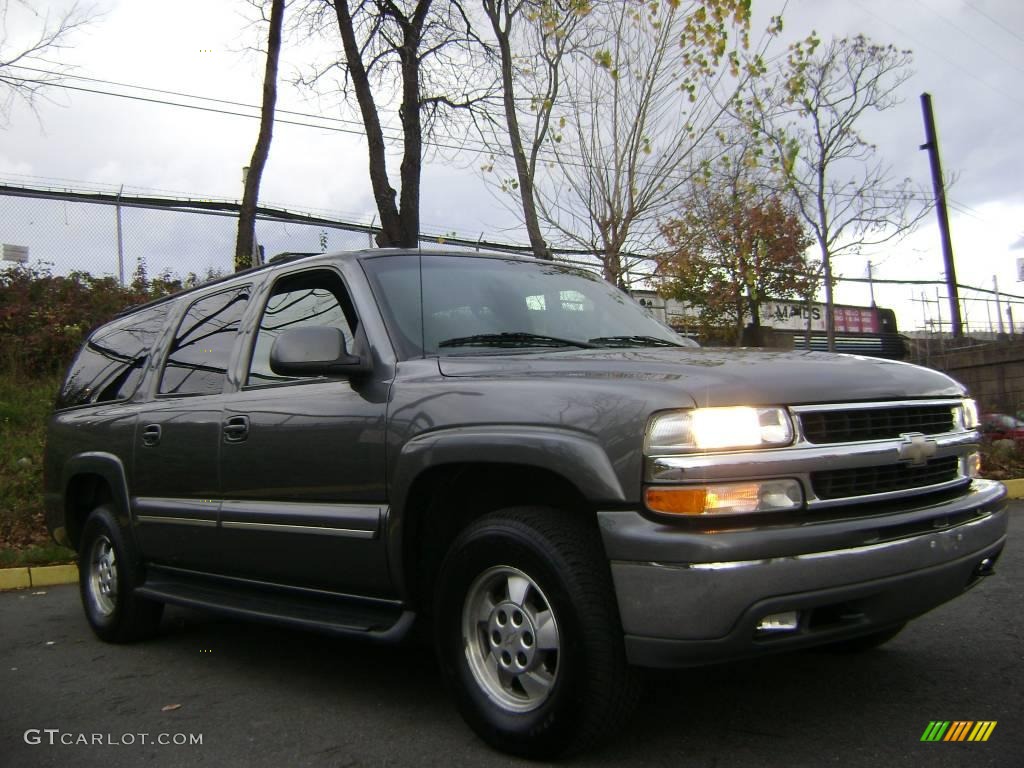 2001 Suburban 1500 LS 4x4 - Medium Charcoal Gray Metallic / Graphite photo #3