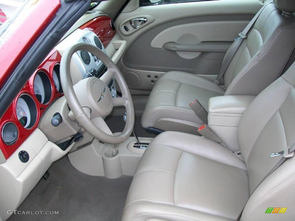 2006 PT Cruiser Touring Convertible - Inferno Red Crystal Pearl / Pastel Pebble Beige photo #12