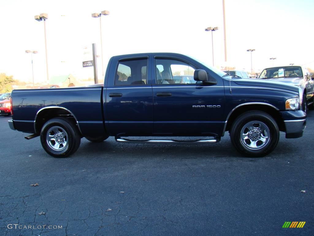 2004 Ram 1500 SLT Quad Cab - Patriot Blue Pearl / Dark Slate Gray photo #2