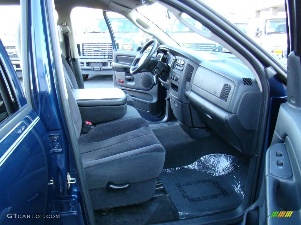 2004 Ram 1500 SLT Quad Cab - Patriot Blue Pearl / Dark Slate Gray photo #12