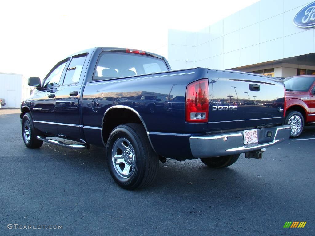 2004 Ram 1500 SLT Quad Cab - Patriot Blue Pearl / Dark Slate Gray photo #25