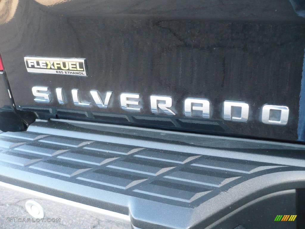 2007 Silverado 1500 LTZ Extended Cab 4x4 - Black / Light Titanium/Dark Titanium Gray photo #13
