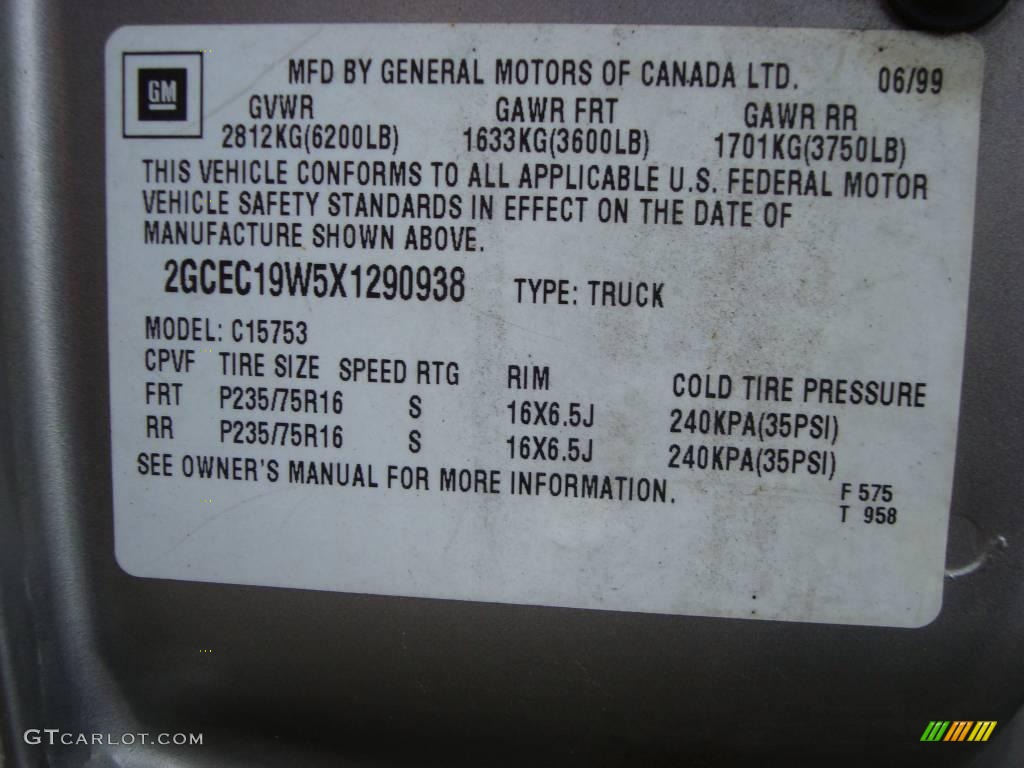 1999 Silverado 1500 LS Extended Cab - Light Pewter Metallic / Graphite photo #10