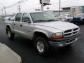 2001 Bright Silver Metallic Dodge Dakota Sport Quad Cab 4x4  photo #6