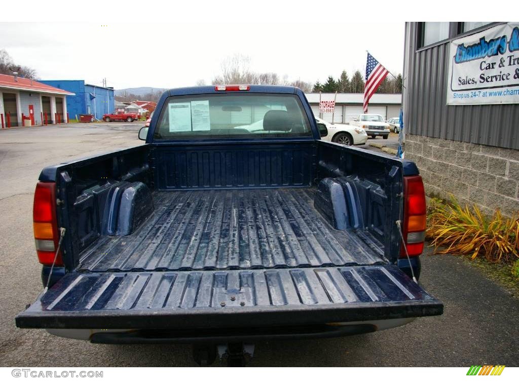 2002 Silverado 1500 Work Truck Regular Cab 4x4 - Indigo Blue Metallic / Graphite Gray photo #8