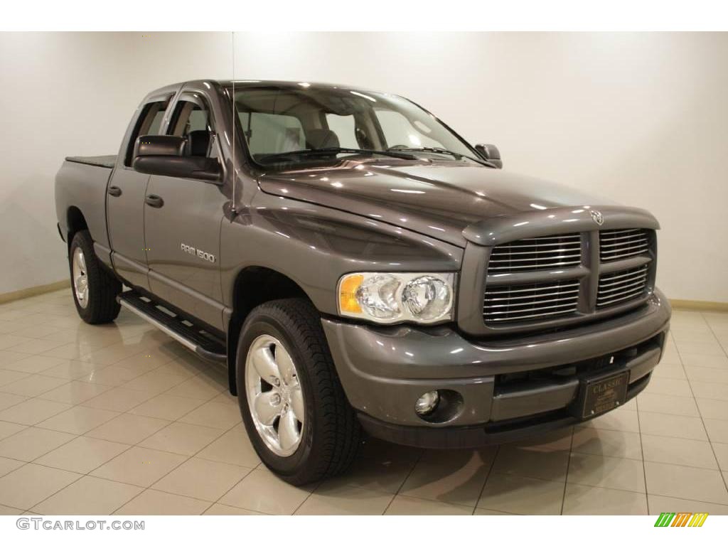 2003 Ram 1500 SLT Quad Cab 4x4 - Graphite Metallic / Dark Slate Gray photo #1