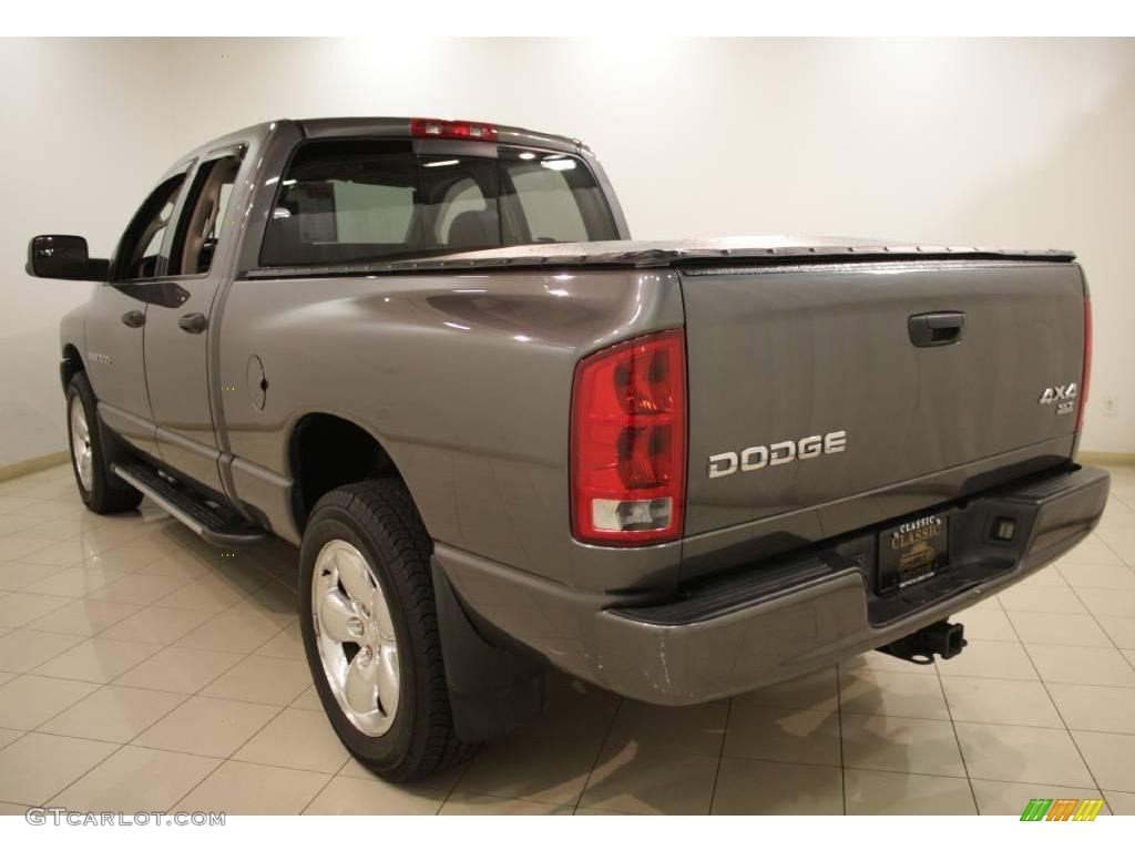 2003 Ram 1500 SLT Quad Cab 4x4 - Graphite Metallic / Dark Slate Gray photo #5