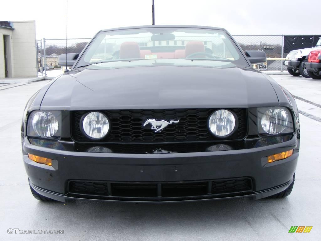 2006 Mustang GT Premium Convertible - Black / Red/Dark Charcoal photo #2