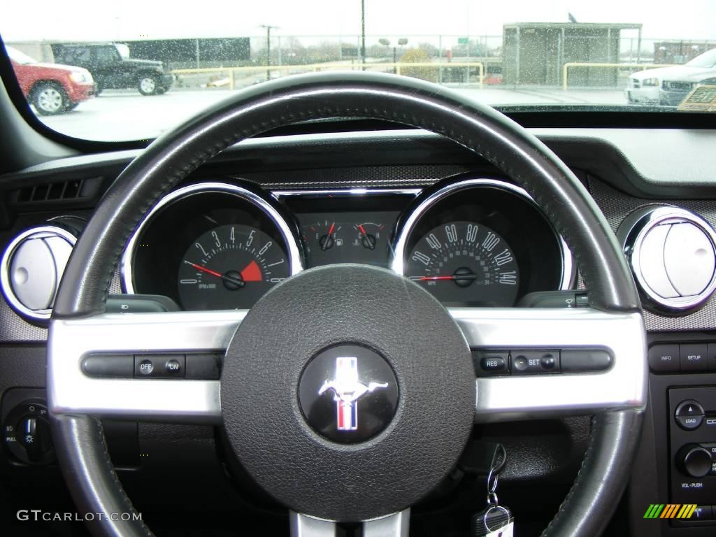2006 Mustang GT Premium Convertible - Black / Red/Dark Charcoal photo #10