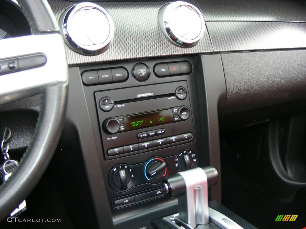 2006 Mustang GT Premium Convertible - Black / Red/Dark Charcoal photo #21