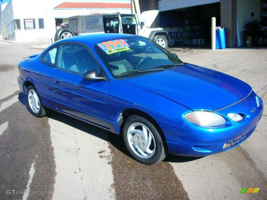 1999 Escort ZX2 Coupe - Atlantic Blue Metallic / Medium Graphite photo #7