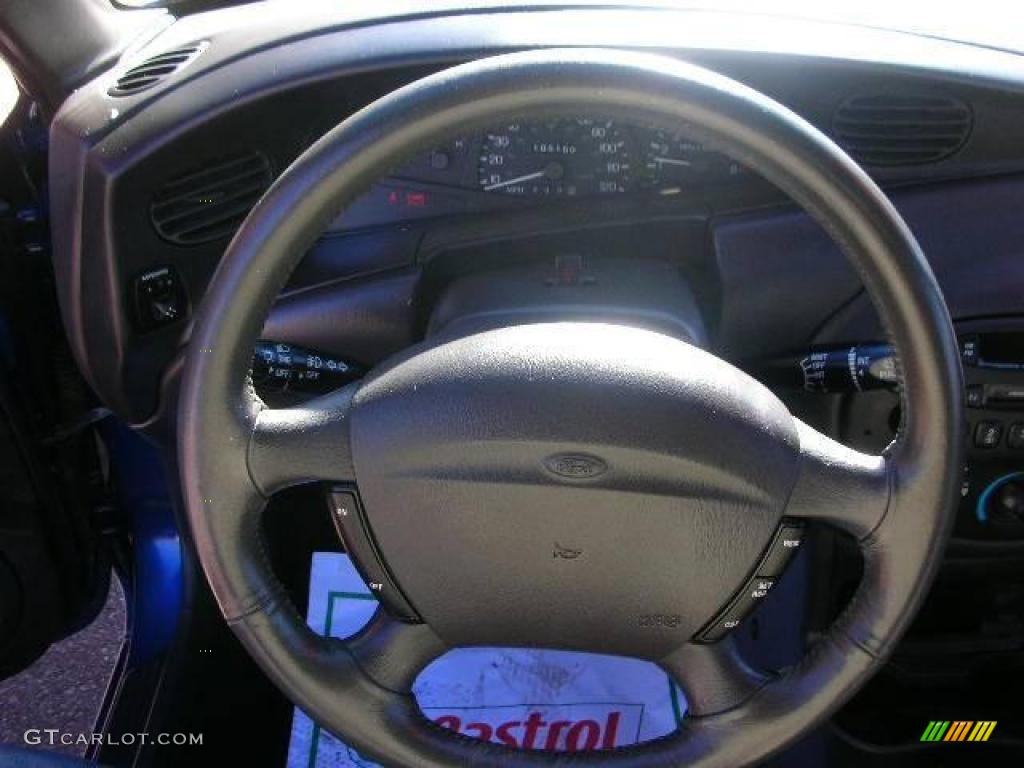 1999 Escort ZX2 Coupe - Atlantic Blue Metallic / Medium Graphite photo #14