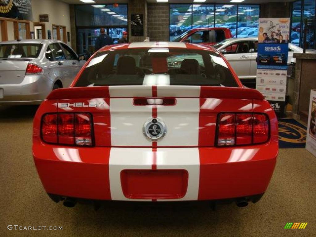 2007 Mustang Shelby GT500 Coupe - Torch Red / Black/Red photo #3