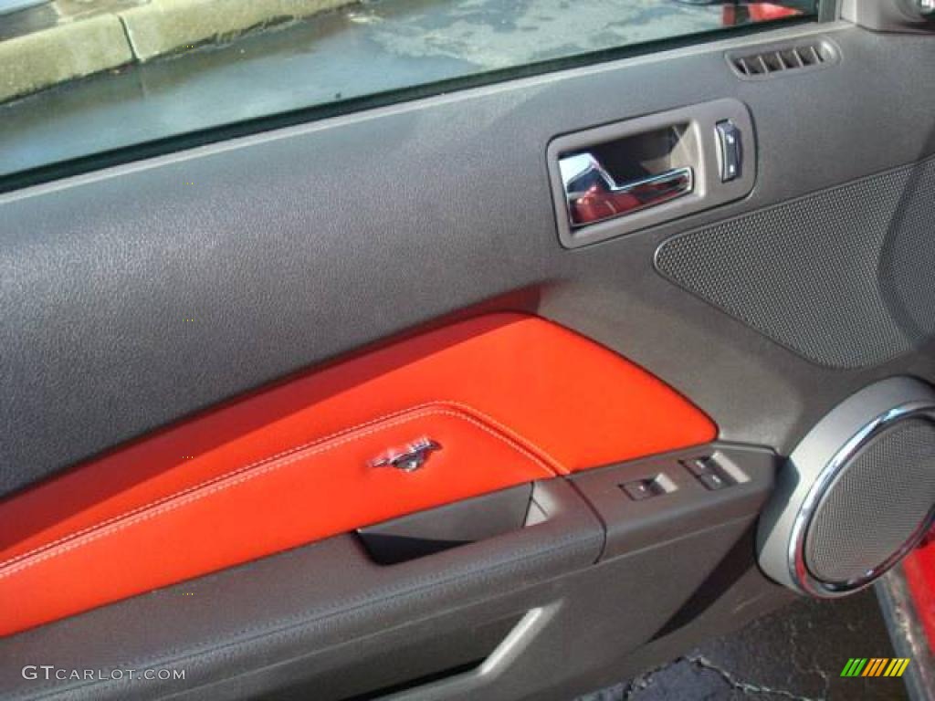 2010 Mustang GT Premium Convertible - Red Candy Metallic / Brick Red photo #13