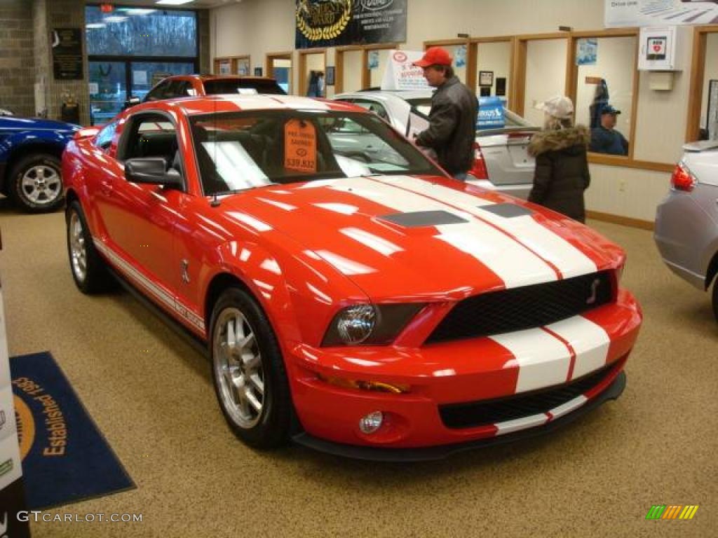 2007 Mustang Shelby GT500 Coupe - Torch Red / Black/Red photo #5