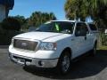 Oxford White - F150 Lariat SuperCab Photo No. 7