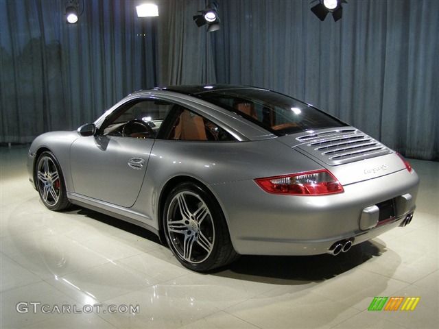 2007 911 Targa 4S - GT Silver Metallic / Terracotta photo #2