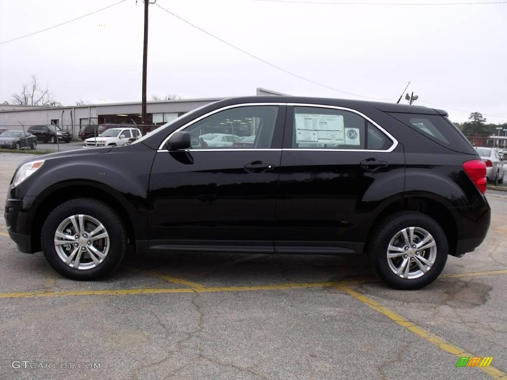 2010 Equinox LS - Black / Jet Black/Light Titanium photo #2