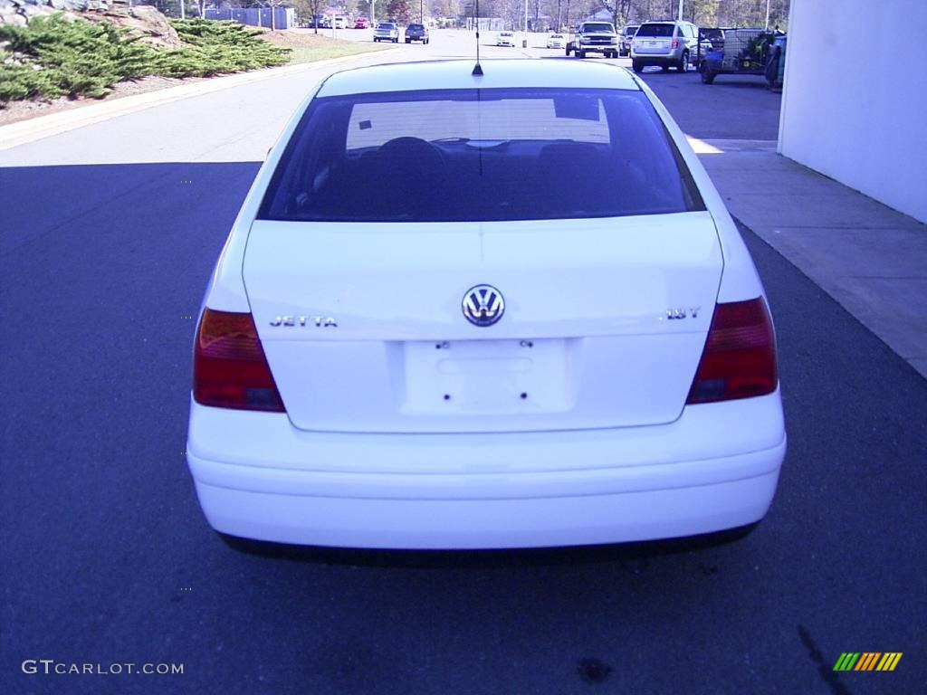 2001 Jetta Wolfsburg Edition Sedan - Cool White / Black photo #3