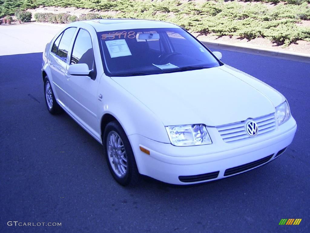 2001 Jetta Wolfsburg Edition Sedan - Cool White / Black photo #5