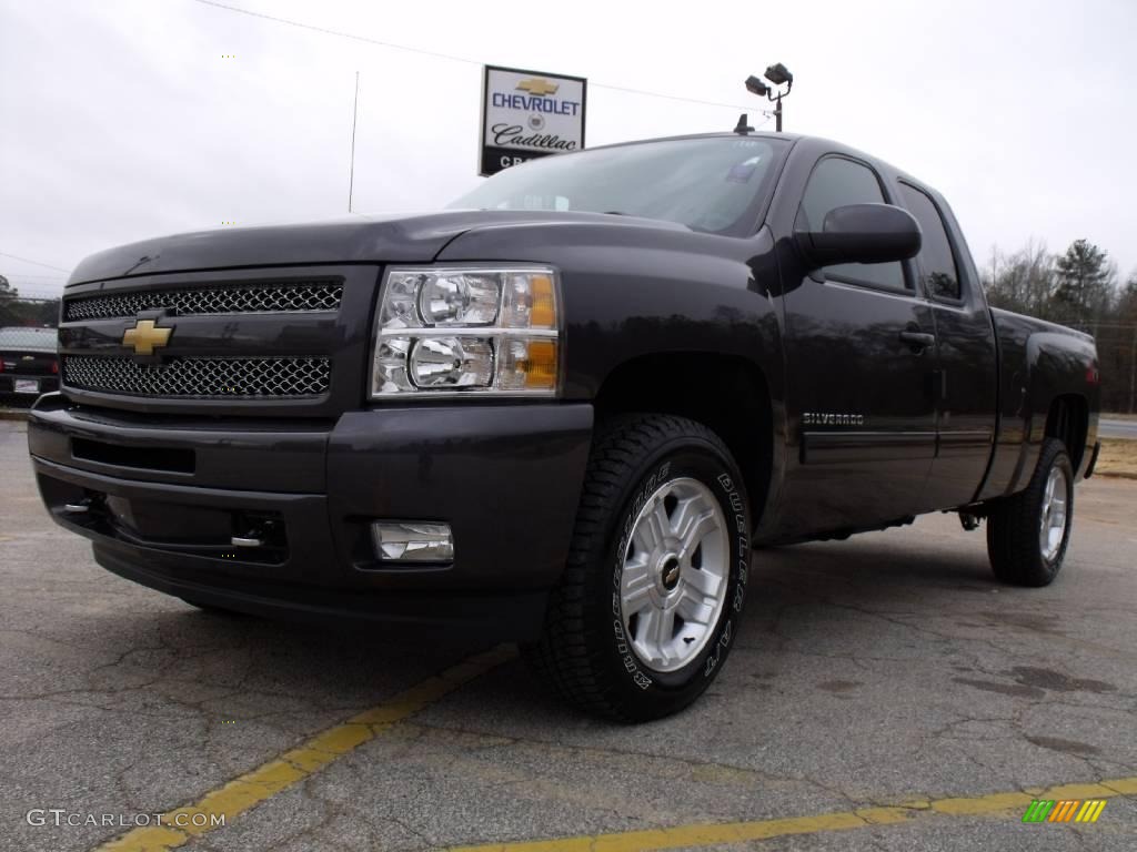 2010 Silverado 1500 LT Extended Cab - Taupe Gray Metallic / Ebony photo #1