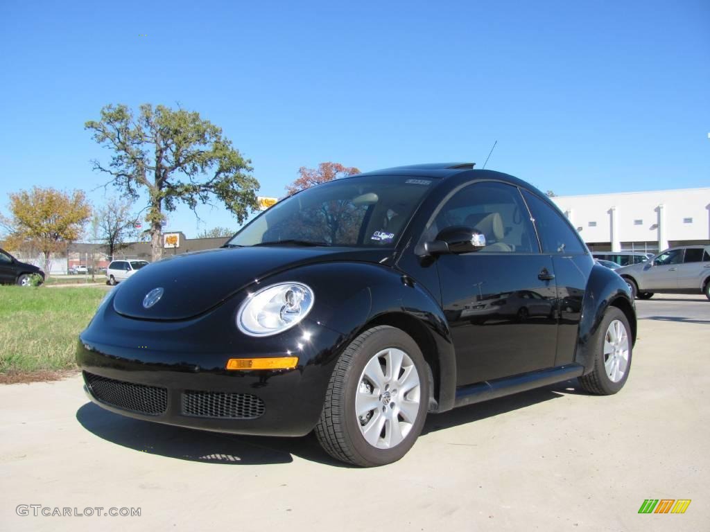 2009 New Beetle 2.5 Coupe - Black / Cream photo #1
