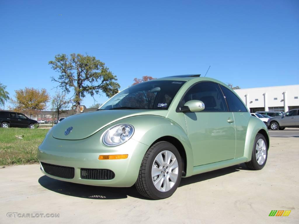 2009 New Beetle 2.5 Coupe - Gecko Green Metallic / Black photo #1